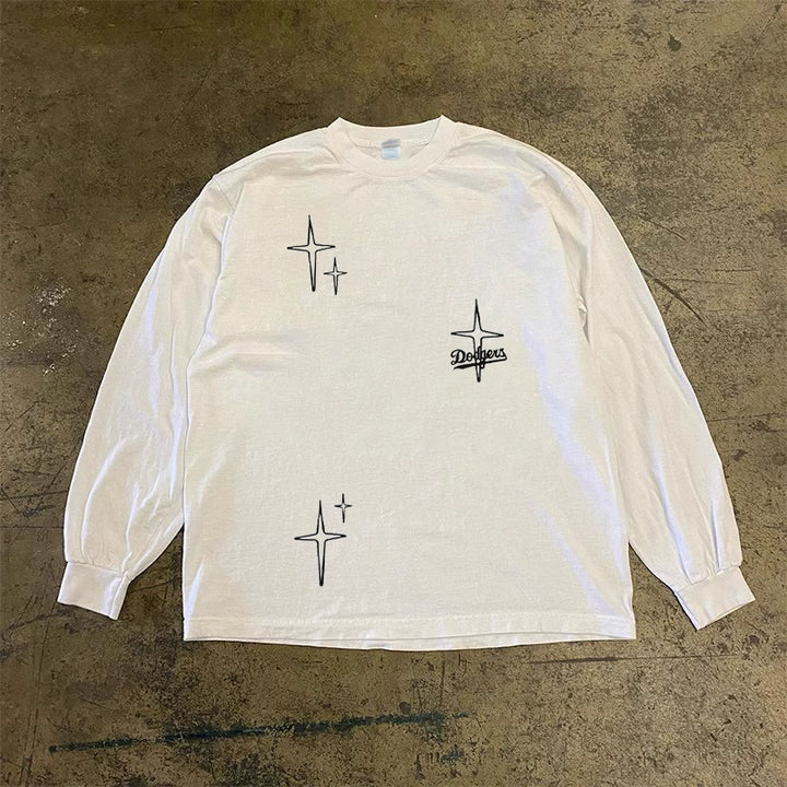 Graphic Cotton Long Sleeve T-Shirt