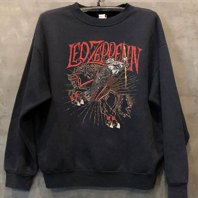 Vintage Led Zeppelin Classic Rock Sweatshirt