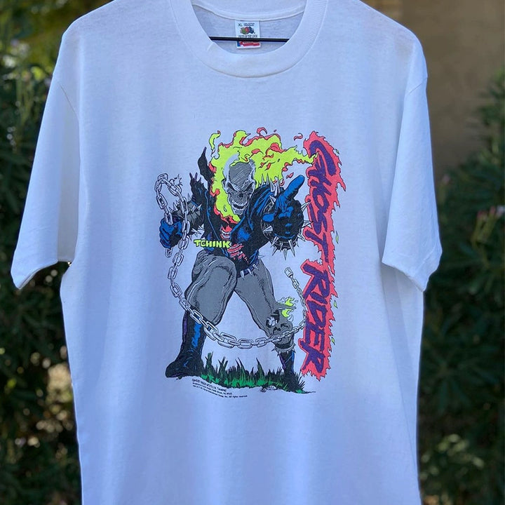 Ghost Rider Soul Chariot Vintage Graphic Tee