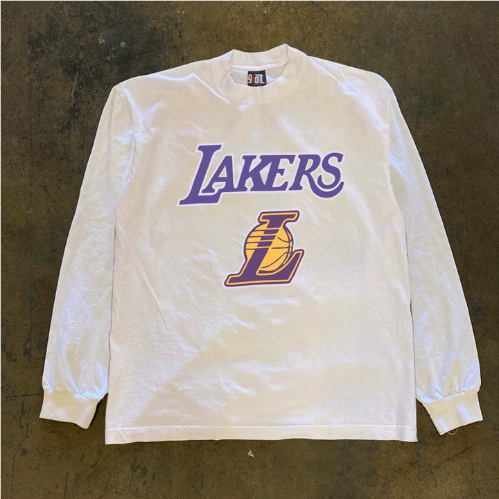 Blockbuster Lakers Urban Street Style Long Sleeve T-Shirt