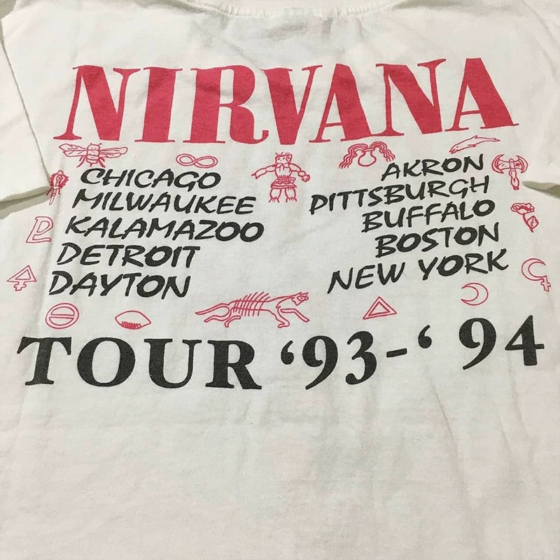 Nirvana Vintage Rock Angel Alphabet Tee