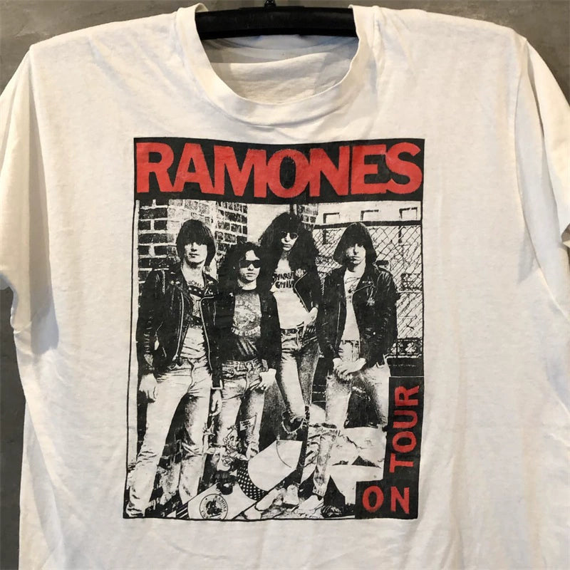 Ramones Rock 'n' Roll Retro Graphic T-Shirt