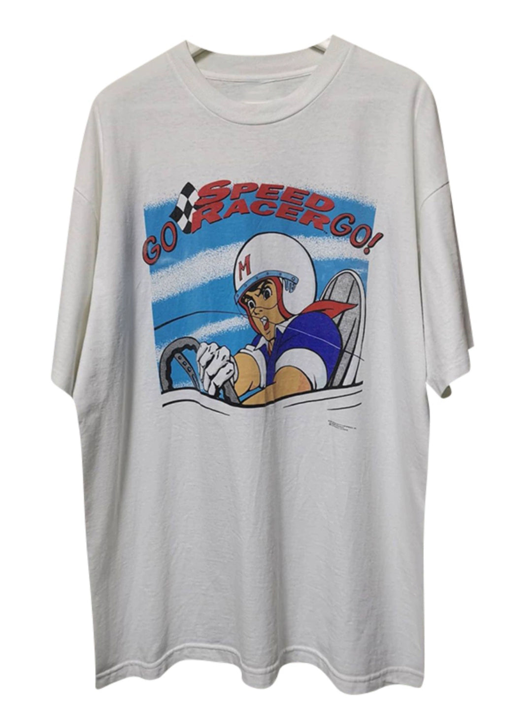 Speed Racer Cartoon Graphic Cotton T-Shirt