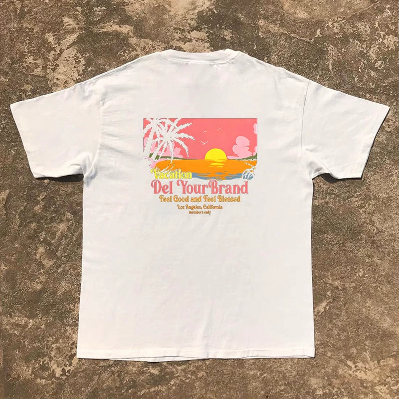 Blockbuster Sunset Scenery Short Sleeve T-Shirt