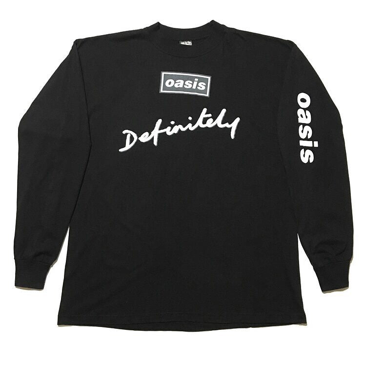 Vintage Oasis Rock Graphic Long Sleeve Tee