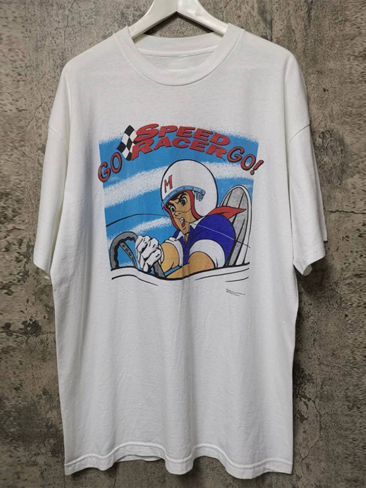 Speed Racer Cartoon Graphic T-Shirt