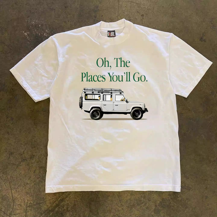 Classic American Retro Car Graphic Tee