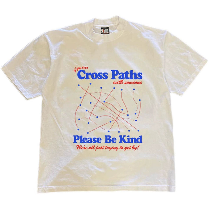 Be Kind Multi-Line Staggered Graphic T-Shirt