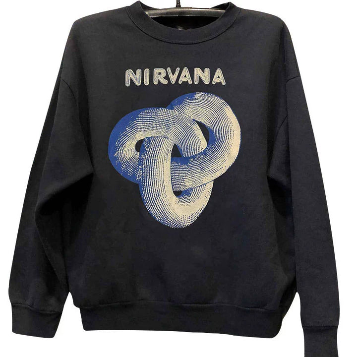 Nirvana Retro Angel Band Vintage Texture Sweatshirt