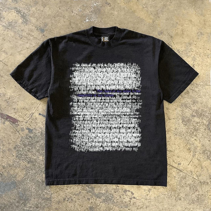 Retro American Heavyweight Short-Sleeved Waterproof Tee