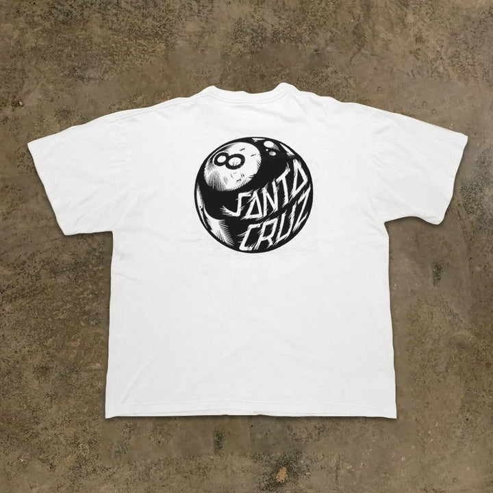 Black 8 Ball Graphic Hip Hop T-Shirt