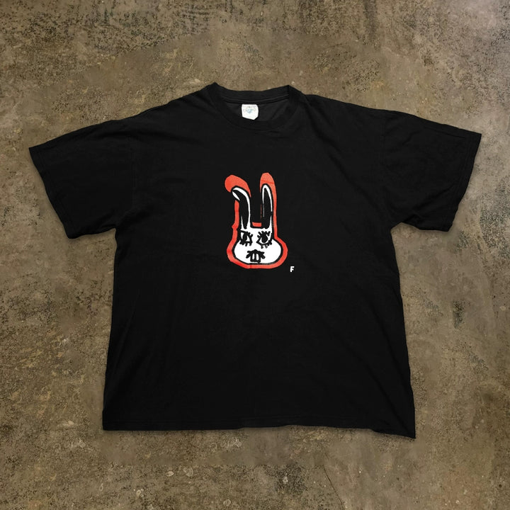 Playful Cartoon Rabbit Graphic Tee