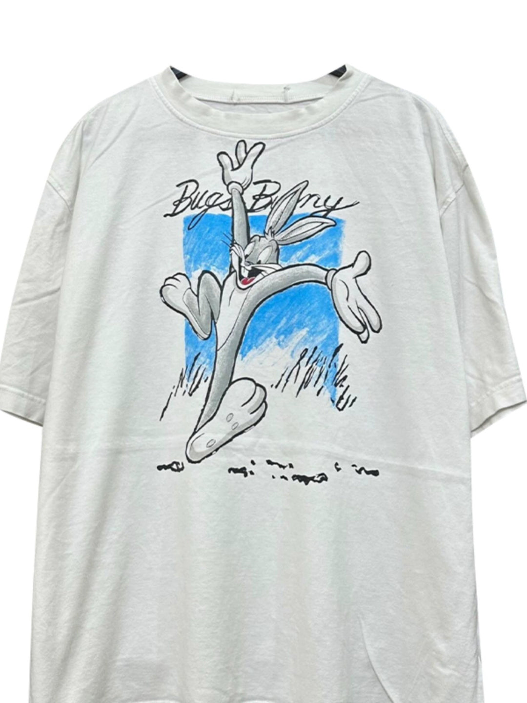 Cartoon Bunny Graphic Cotton T-Shirt