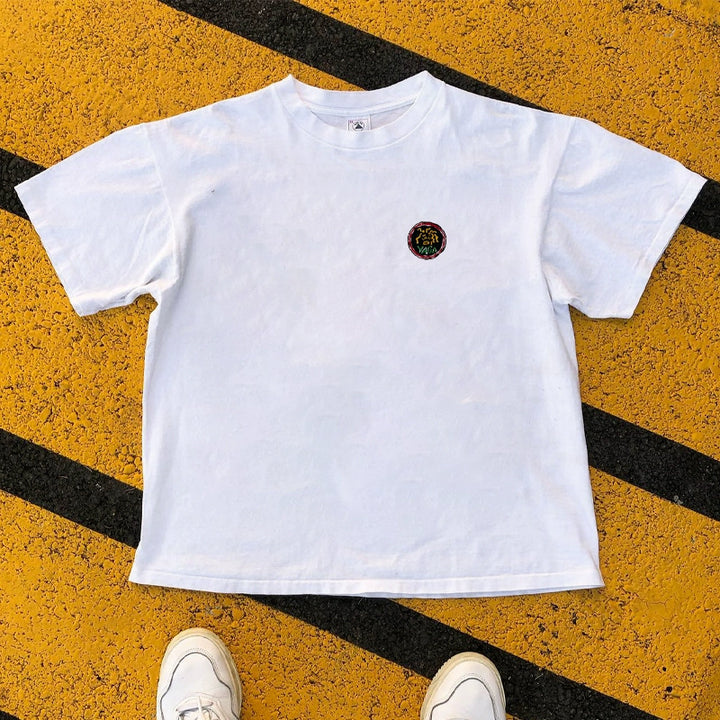 Cotton Streetwear Graphic Tee in White