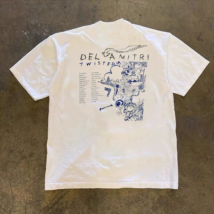 Heavy Opaque Loose Short-Sleeved T-Shirt