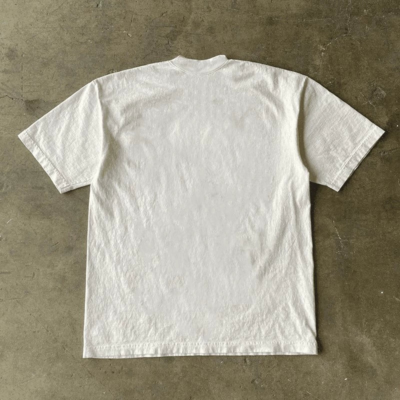 Retro American Heavyweight Short-Sleeved Waterproof Tee