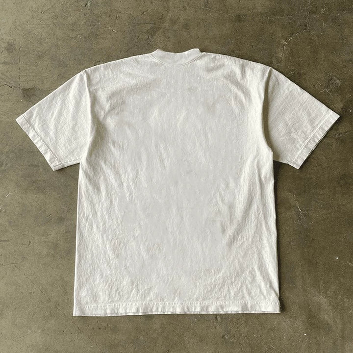 Retro American Heavyweight Short-Sleeved Waterproof Tee