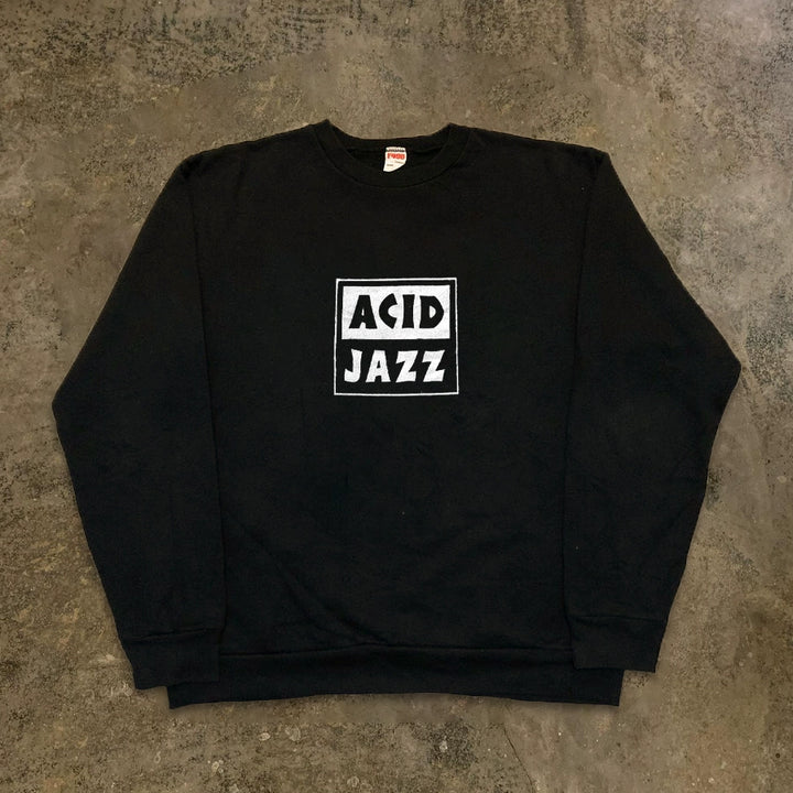 Acid Jazz Minimalist Crew Neck Sweatshirt