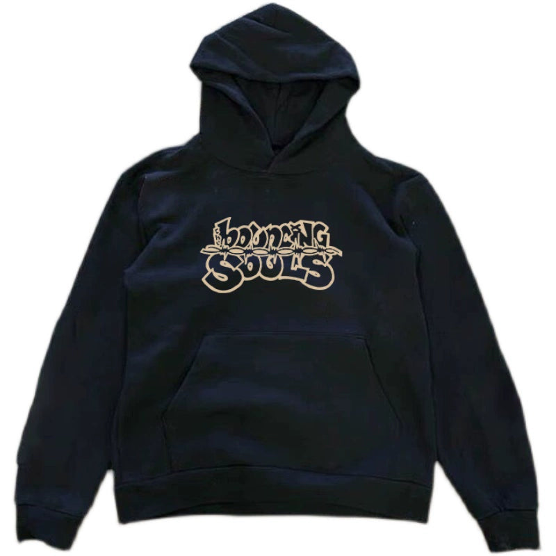 Beating Soul Letter Vintage Hooded Sweatshirt