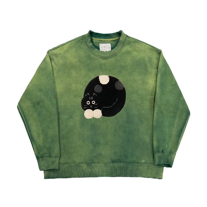 Kitty Couple Gradient Pullover Sweatshirt