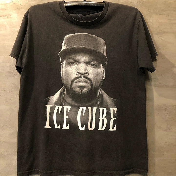 Hip Hop Street Trend Ice Cube Escubus Portrait T-Shirt