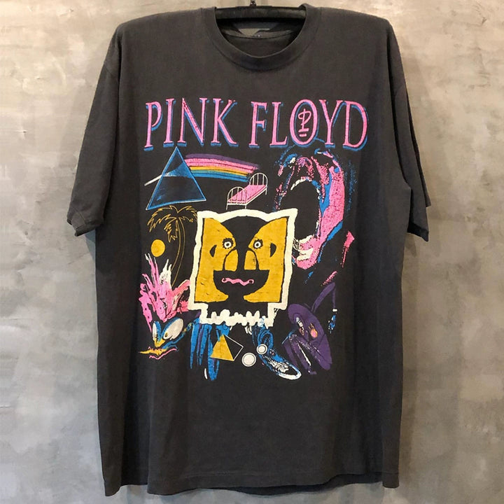 Pink Floyd Graffiti Style Rock Band T-Shirt