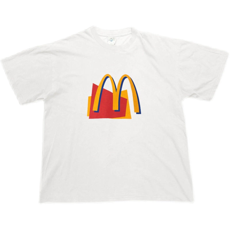 White Cotton Graphic Tee