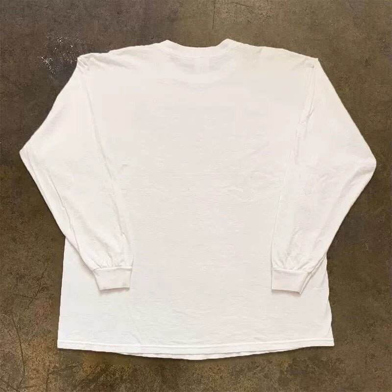 Vintage-Inspired Heavy Cotton Long Sleeve T-Shirt