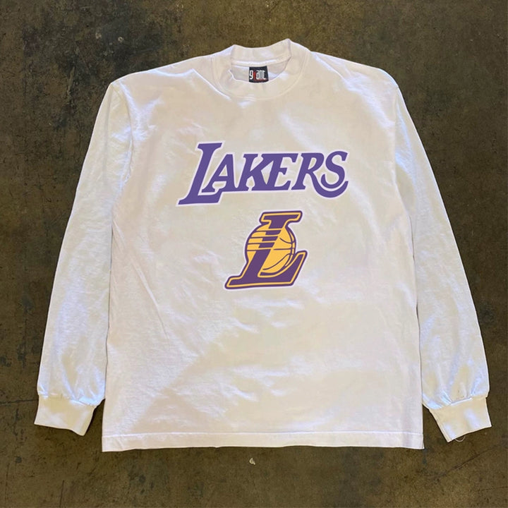 Blockbuster Lakers Urban Street Style Long Sleeve T-Shirt