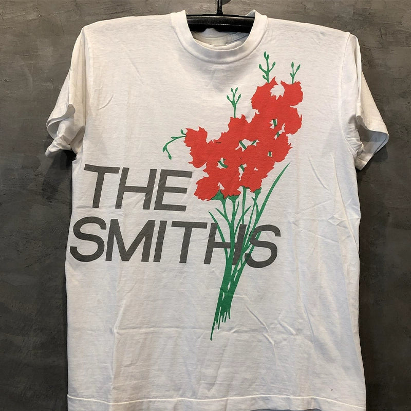 Vintage Smiths Band Texture Tee with Small Neckline