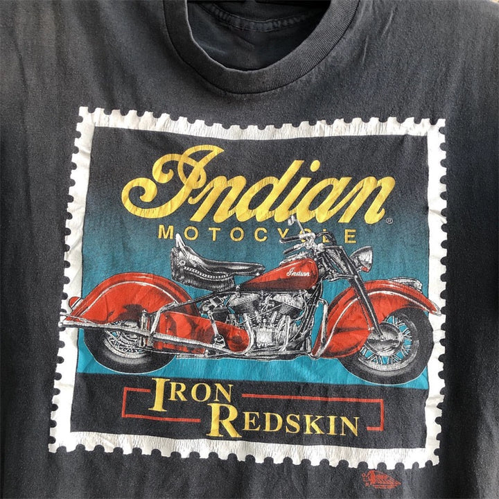 Retro Biker Style Vintage Graphic T-Shirt