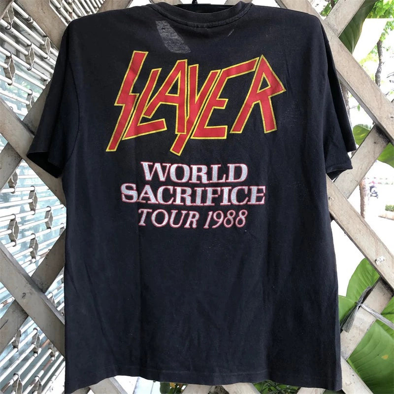 Retro Slayer Rock T-Shirt with Vintage Street Style