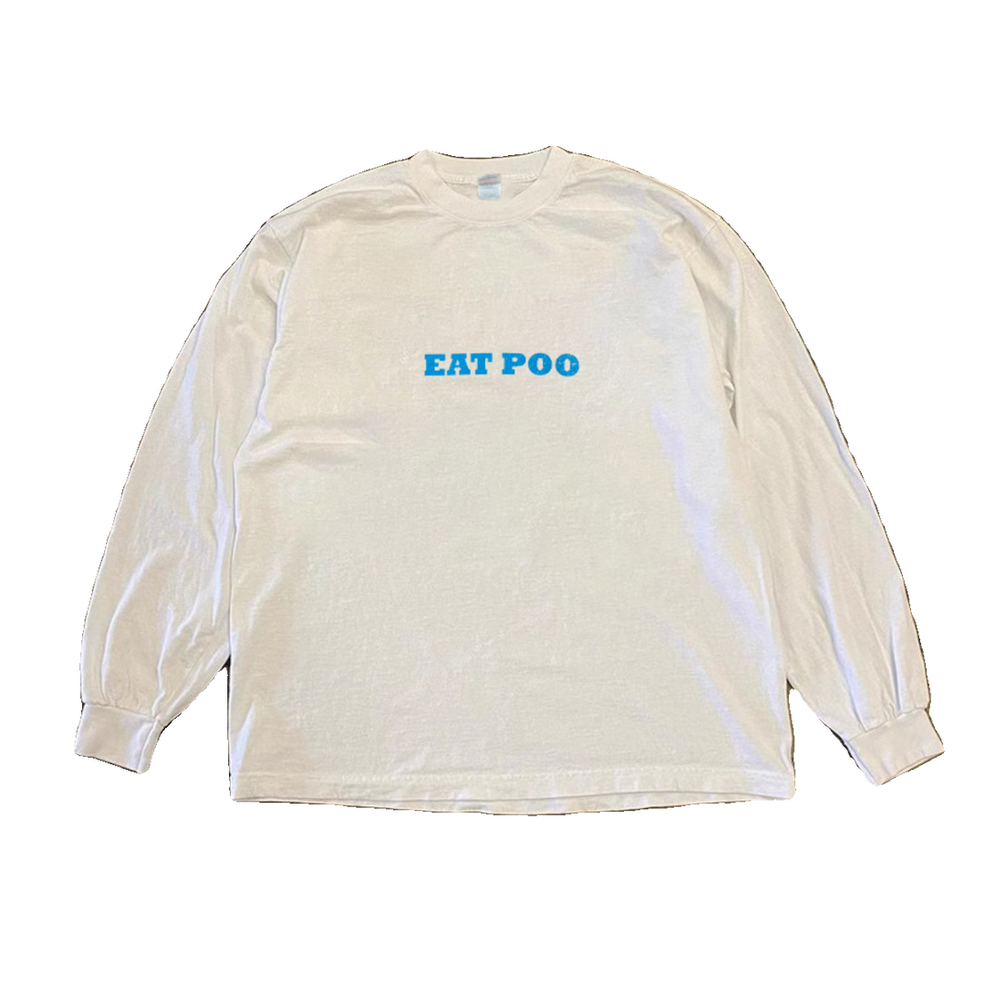 Classic Logo Print Long Sleeve T-Shirt in White