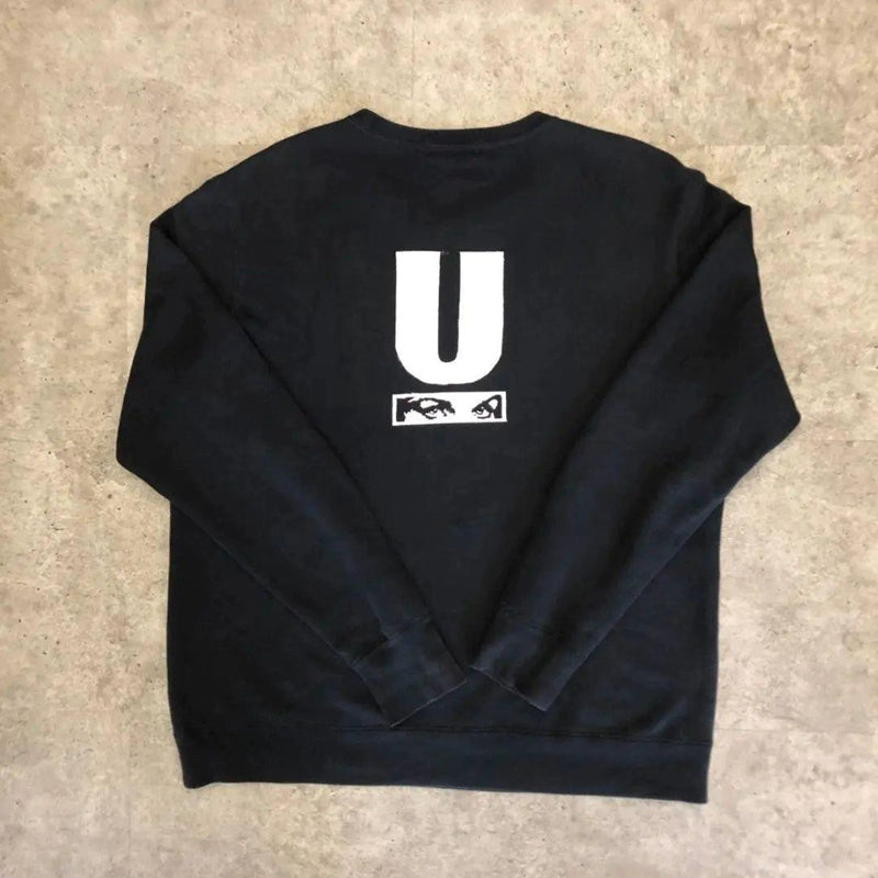 Vintage Black Hiphop Streetwear Pullover Sweatshirt