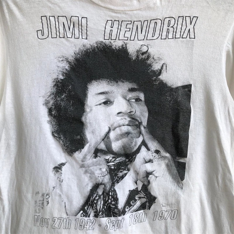 Vintage Jimi Hendrix Rock Portrait Short Sleeve T-Shirt