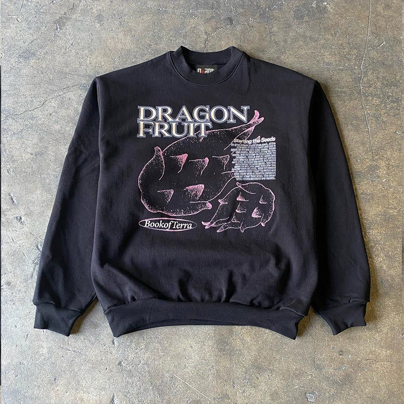 Dragon Fruit Grow Vintage Crewneck Sweatshirt