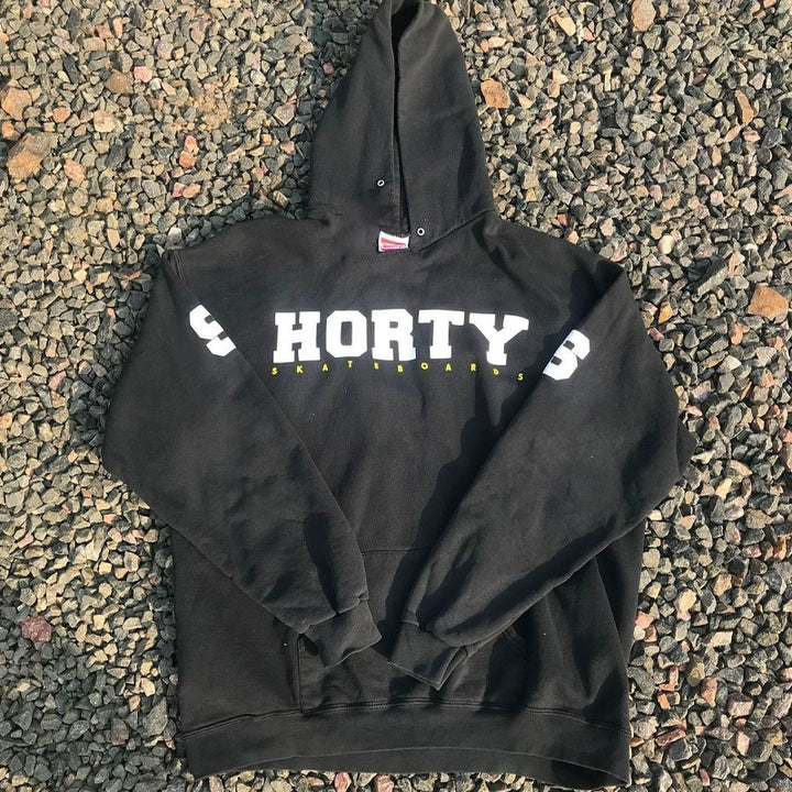 Bold Lettered Black Hoodie