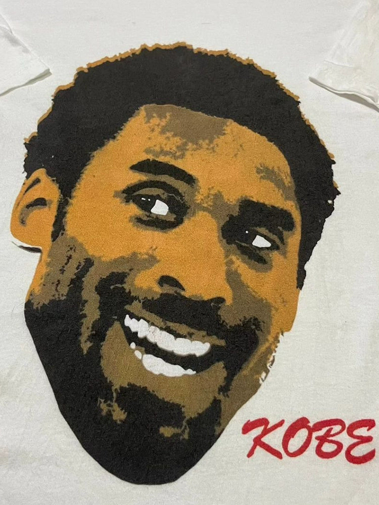 Vintage Portrait Basketball Print T-Shirt