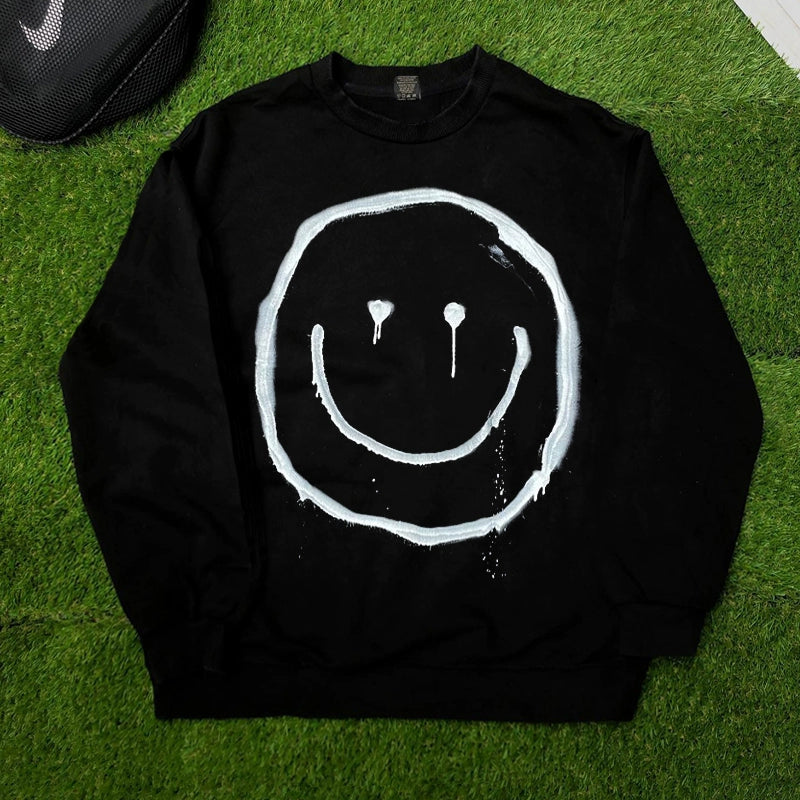 Graffiti Smiley Face Vintage Sweatshirt