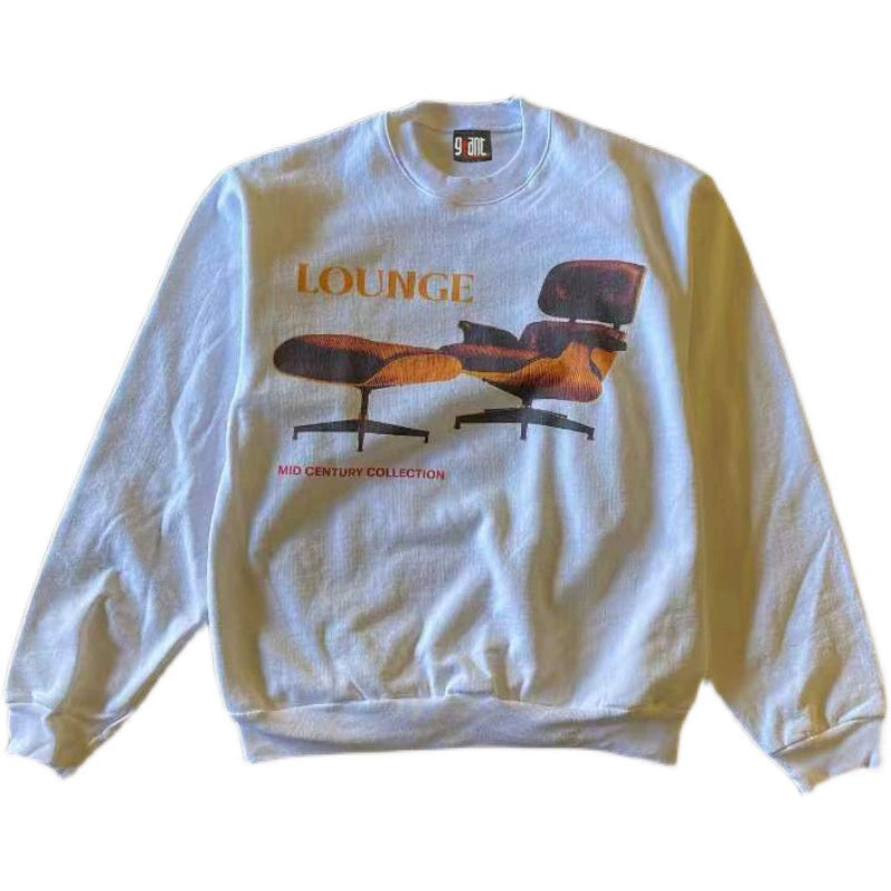 Vintage Hip Hop Graphic Crew Neck Sweatshirt