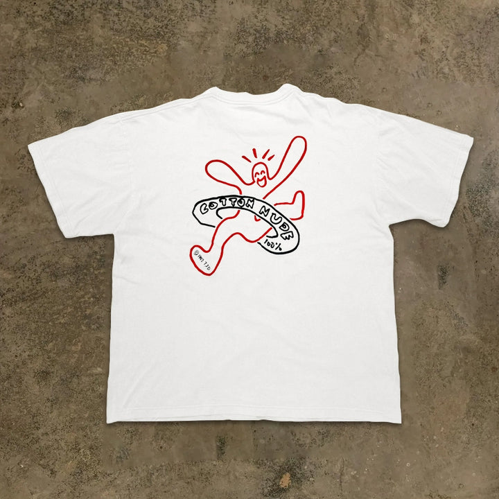 Fun Illustrated Cartoon Graphic T-Shirt