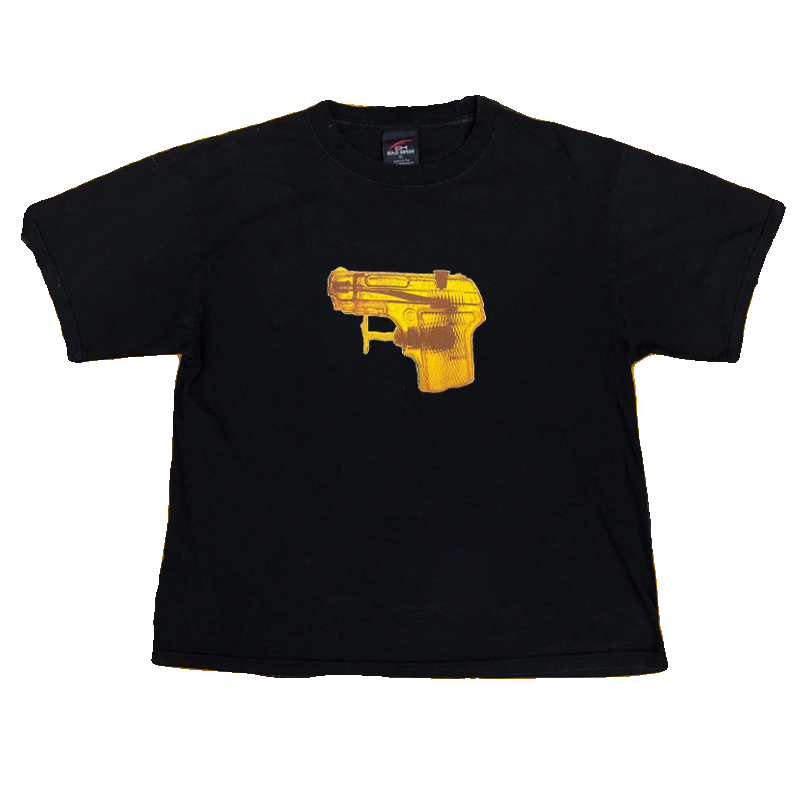 Vintage Handgun Graphic Cotton T-Shirt