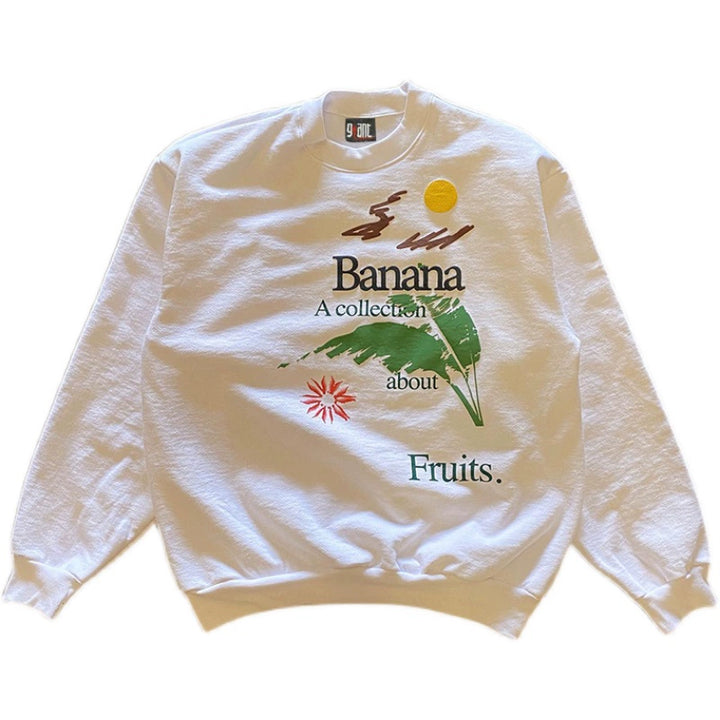 Fruit-Themed Vintage Sweatshirt Collection