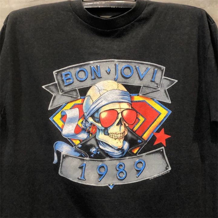 Bon Jovi Rock Print Graphic T-Shirt