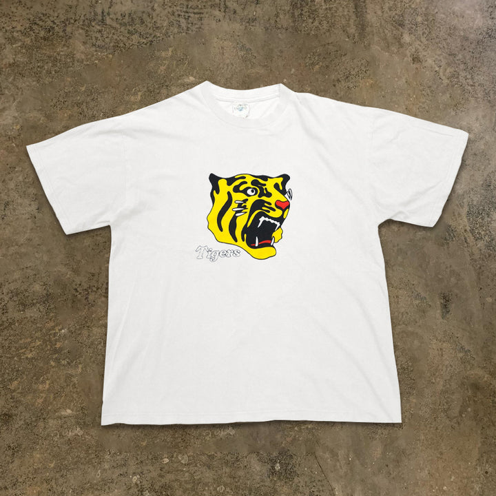 Tiger Illustration Cotton T-Shirt