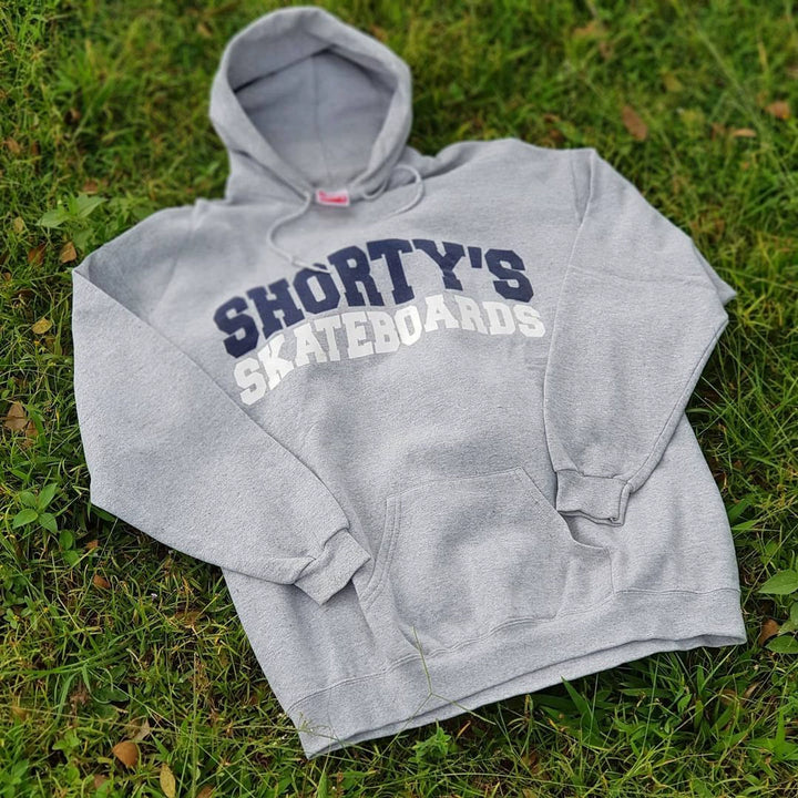 Stylish Grey Hoodie with Trendy Letter Design