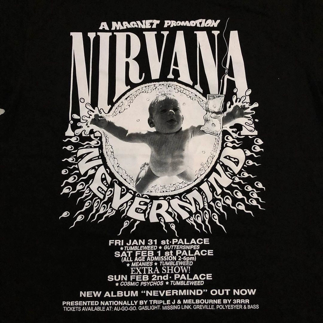 Nirvana Band Graphic Short Sleeve T-shirt in Tide Design