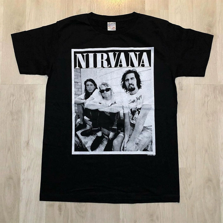 Nirvana Vintage Rock Retro Cobain Graphic Tee