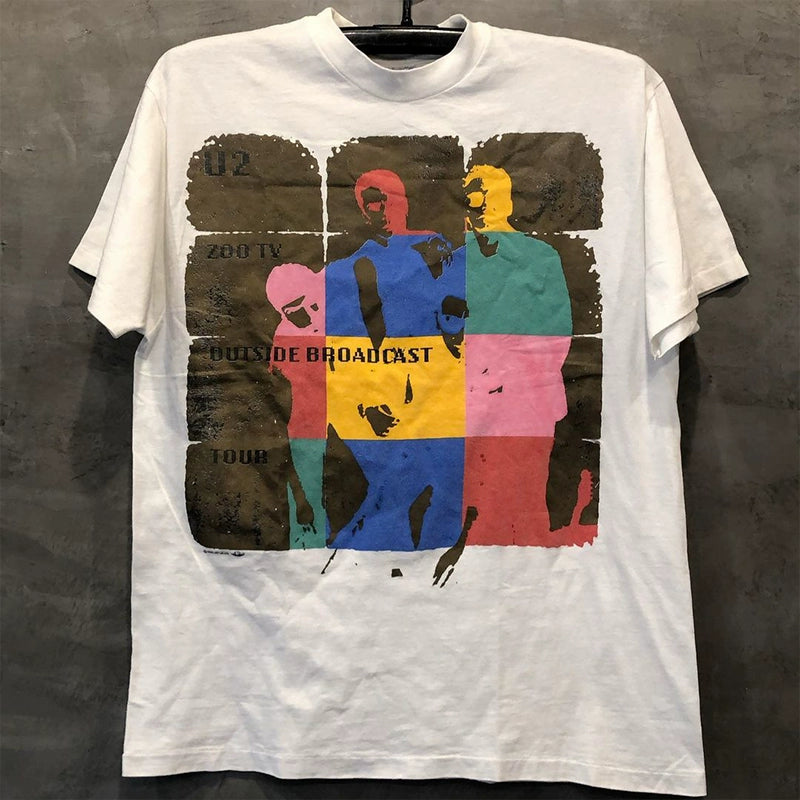 U2 Inspired Graphic Half Sleeve T-Shirt