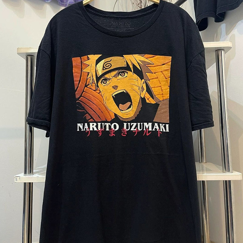 Naruto Co-Branded Trendy Short-Sleeved Graphic T-Shirt